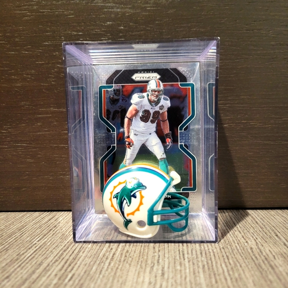 Jason Taylor Miami Dolphins Mini Helmet Football Sports Box